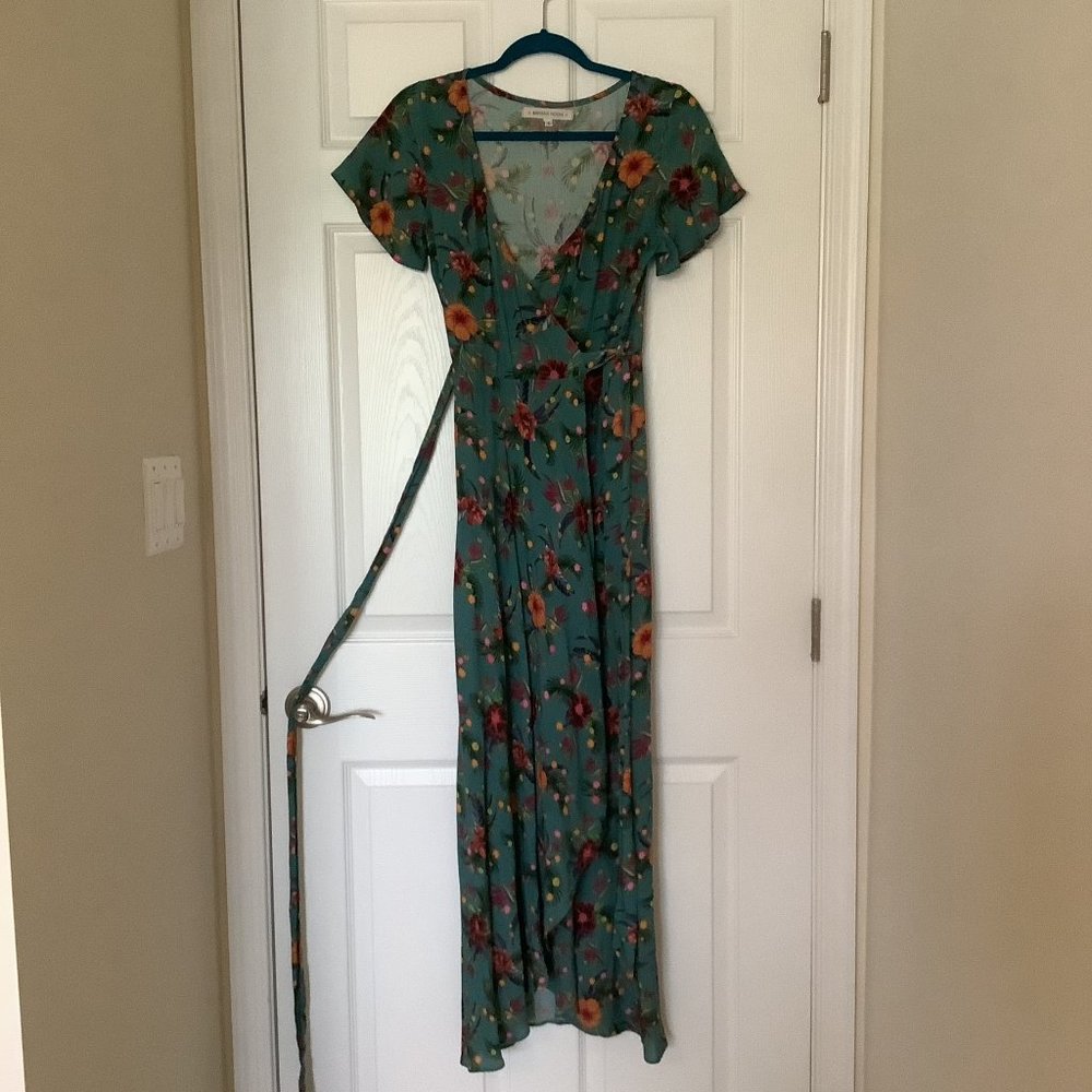 Floral Banana Moon wrap dress